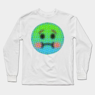 Emoji: Disgusting (Nauseated Face) Long Sleeve T-Shirt